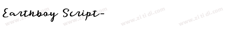 Earthboy Script字体转换